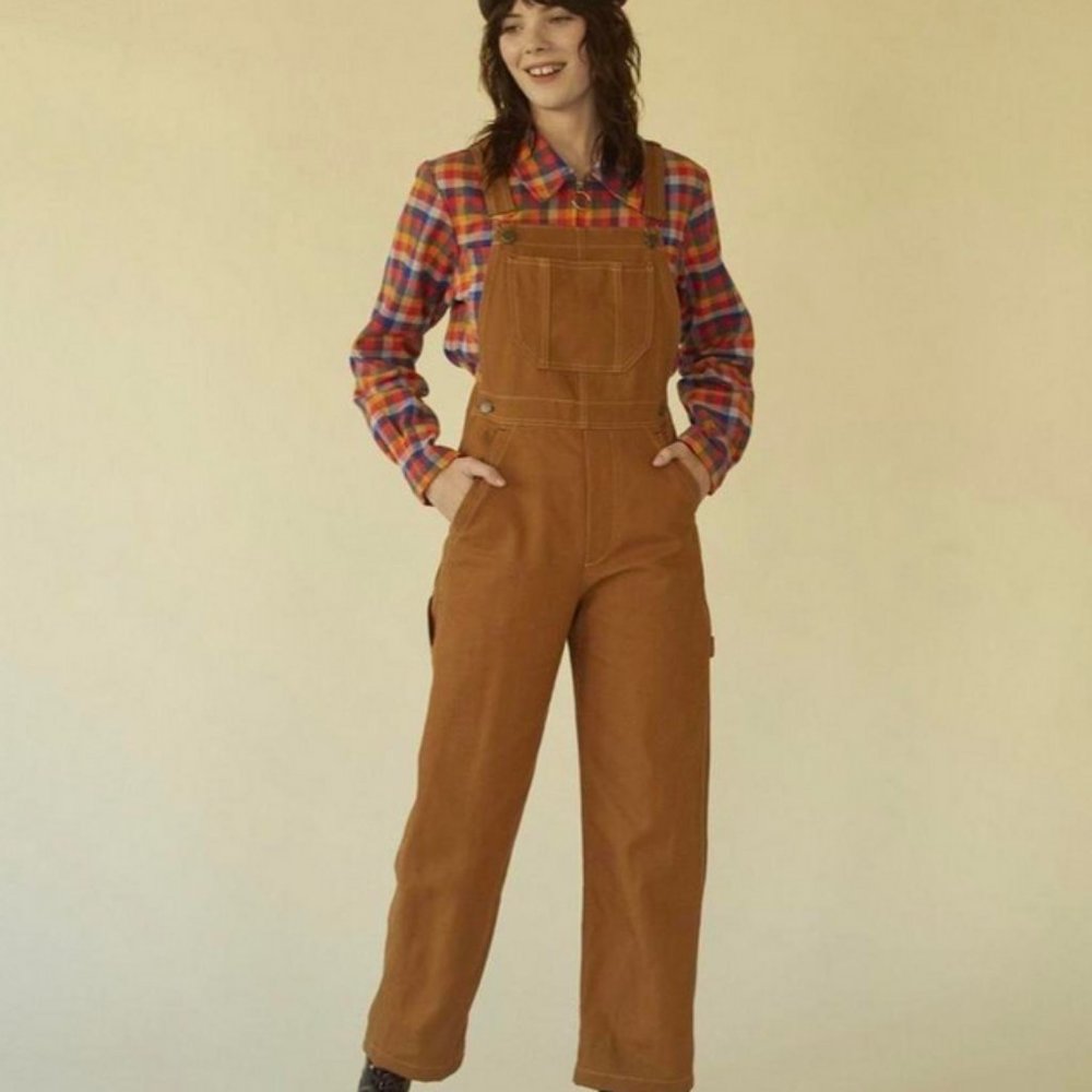Lykke Wullf Sierra Overall in Honey Canvas L